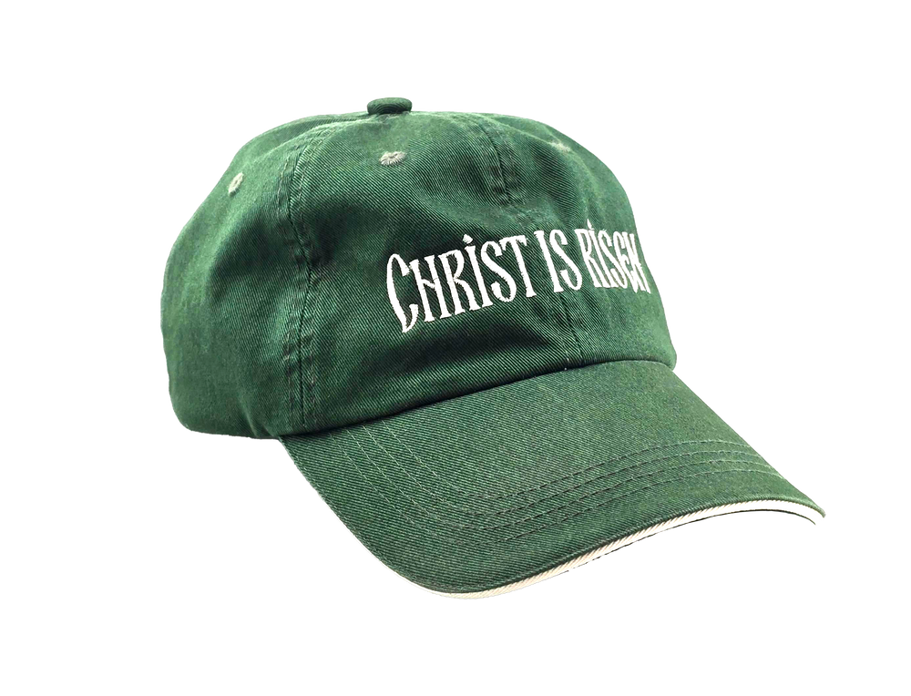 Christ Is Risen Hat — Forest Green